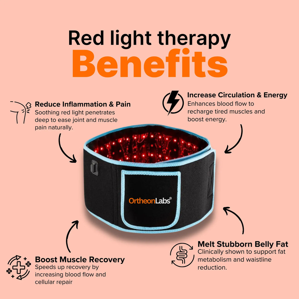 Ortheonlabs® Red Light Therapy Healing Belt